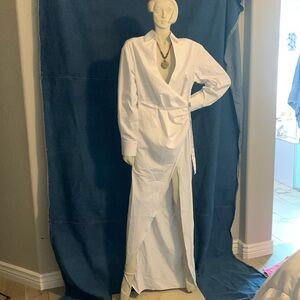 Naked Wardrobe White Dress XS